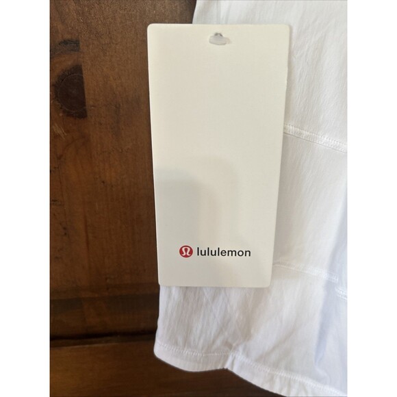 🥰NWT$78 Lululemon Pace Rival MR Skirt Long - White - Size 8 - Picture 3 of 5